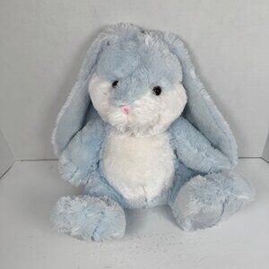 Cuddle Factory Easter Bunny Rabbit Plush 13" Blue White Long Ears Stuffed Animal